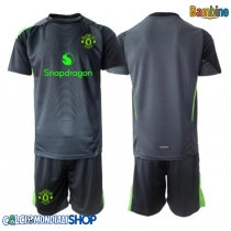 Maglie da calcio Manchester United Portiere Seconda Maglia Bambino 2025-26 Manica Corta + Pantaloni corti)